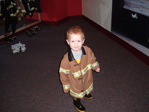 My adorable little fireman!