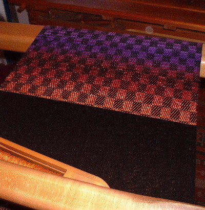 cashmere fabric on loom