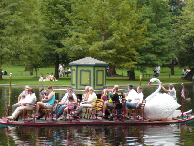 It's a swan boat!