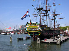 Kapal Kompeni Hindia Timur Belanda di Nederlands Scheep-Vaartmuseum, Amsterdam, Netherlands