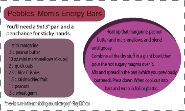 energy bar recipe