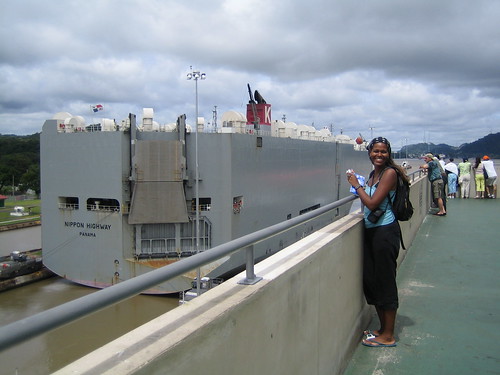 Tracy checks out the Panama Canal