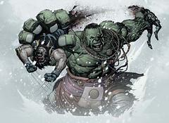 Picture of the Moment:  Ultimate Hulk vs. Wolverine