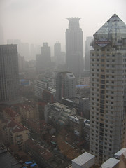 A view of Shanghai from my hotel room