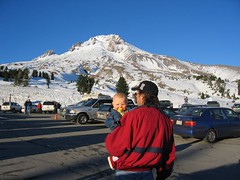 Leda and Daddy at Mt.Hood