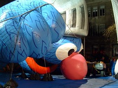 Macy's Thanksgiving Day Parade -- Balloon Inflation