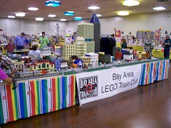 Bay Area LEGO Train Club at San Jose Train Show in Sep. 2005
