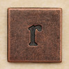 Copper Square Letter r