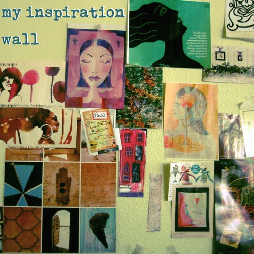 Current incarnation of my inspiration wall