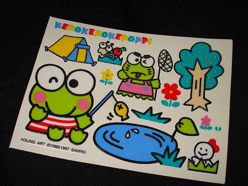 Hello Kitty Frog Keroppi. hellokitty stickers frog