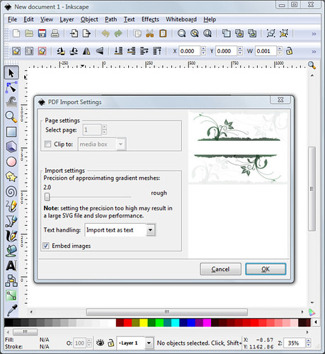 Inkscape AI PDF Import