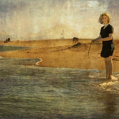 Girl on a shore by Paul Grand