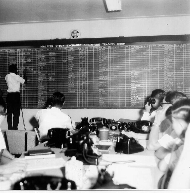  ... mun chor seng april 1963 malayan stock exchange singapore trading room