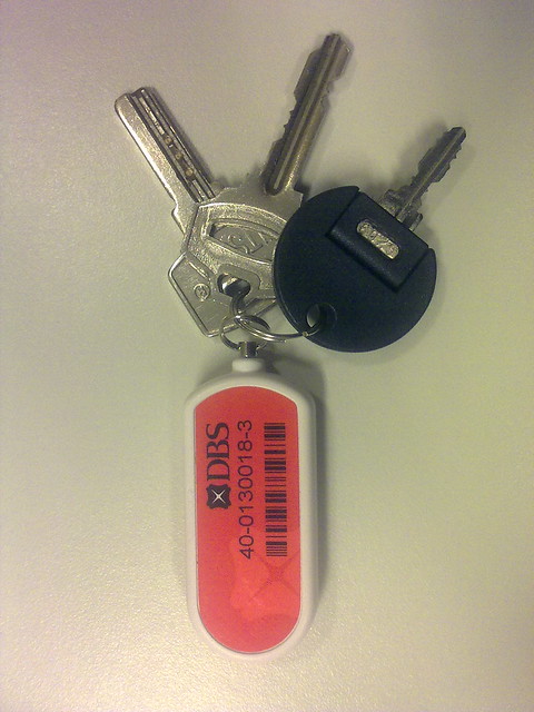 my keys the dbs ibanking secure device is the keychain
