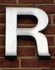 Aluminum Capital Letter R (Silver Spring, MD)
