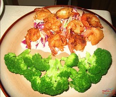 Caribbean Shrimp and Broccoli Slaw