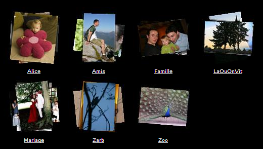 Photo album folders