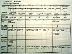 schedule of horror