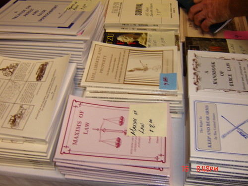 books for sale at the Dallas Seminar