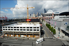 Construction in the Safeco Field area, Seattle