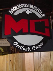 Mountain Cycle booth sign