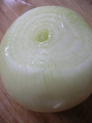onion on cutting board
