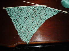 Mystery Shawl 2 - Clue #2 completed!