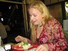 Elina with salad