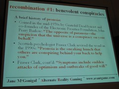 PRONOIA Slide from McGonigals session on ARG, ACG 2005