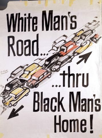 Freeway protest poster, Emergency Committee on the Transportation Crisis, Washington DC
