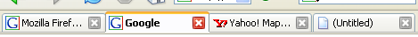 Firefox tabs and close tab button - Firefox 1.0