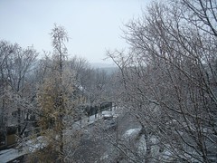 Schnee in Bad Fischau