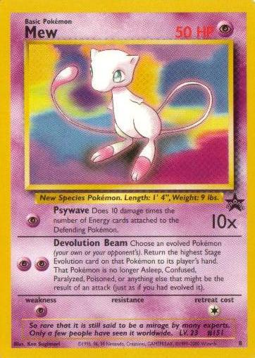 pokemon cards. Mew Pokemon Card (Promoional