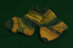 Finished baby socks