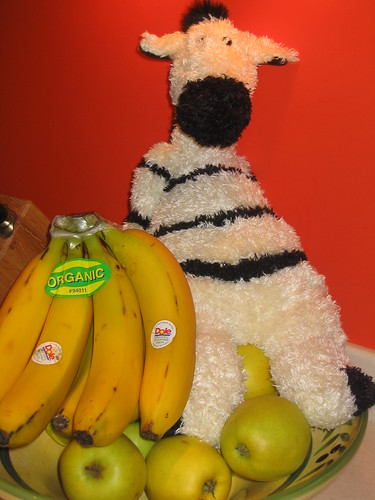 Zebra in the fruit