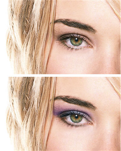 Apply Eye Makeup – an easy tutorial shows how to add eyeliner, eye shadow, 