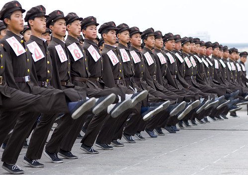 north korean army girls. North Korean army
