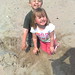 Ibiza - Max and Ruby on the beach