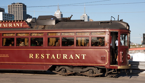 Blog postings need images, apparently; so here's one that's distantly related to the topic under discussion - it's a restaurant tram in Melbourne