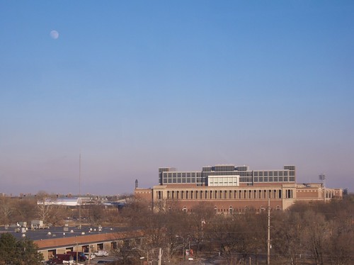 Moon over Memorial Stadium