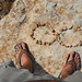 Formentera - feets and rocks