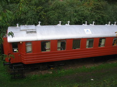 Youth hostel in railway sleeping cars at Lund, Sweden