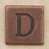 Copper Square Letter D