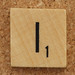 Wood Scrabble Tile I
