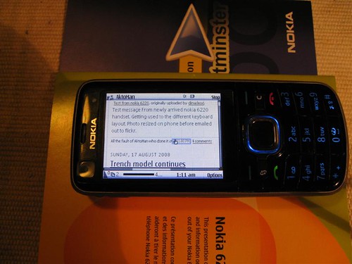 Nokia 6220 blog