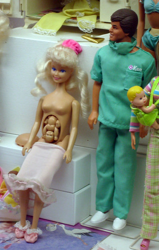 very scarey preggers barbie