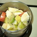 Quince Paste - chopped up fruit