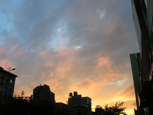 delancey street sky thursday evening