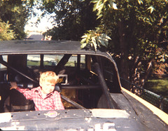 me in my uncle's race car