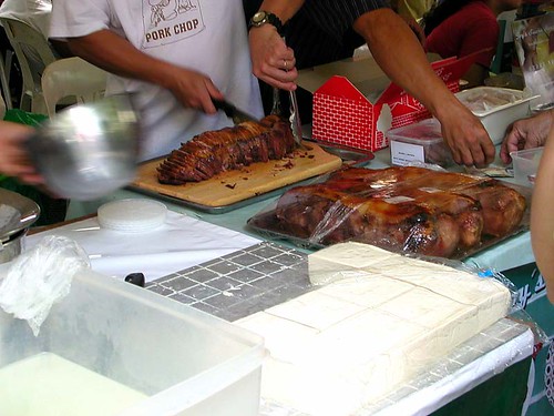 market tofu and smoked ham